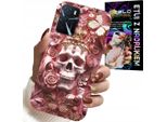 Custodia Per Oppo A16 / A16S / A54S - Design Femminile E Alla Moda, Teschio In Rosa