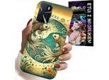 Custodia Per Oppo A16 / A16S / A54S - Segno Zodiacale, Pesci Astronomici + Lamina