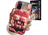 Custodia Per Oppo A52 - Cuore Della Famiglia Rose Bowl + Vetro
