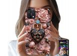 Custodia Per Oppo A15 / A15S - Modelli Femminili Custodia A Cuore Con Lucchetto + Vetro