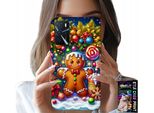 Custodia Per Oppo A16 / A16S / A54S - Pan Di Zenzero, Motivi Natalizi + Vetro