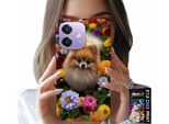 Custodia Per Oppo A40 / A40M - Cane Carino, Custodia Pomerania + Vetro
