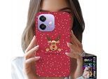 Custodia Per Oppo A40 / A40M - Renna Di Babbo Natale + Vetro