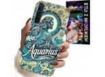 Custodia Per Oppo A91 - Segno Zodiacale, Acquario, Astronomia Plecki