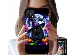 Custodia Per Oppo A15 / A15S - Gatto Nero Halloween Salem Pumpkin Patterns