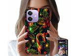 Custodia Per Oppo A40 / A40M - Bastoncino Di Zucchero, Vischio, Albero Di Natale + Vetro