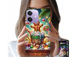 Custodia Per Oppo A60 5G - Disegni Natalizi Di Pan Di Zenzero + Vetro
