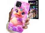 Custodia Per Oppo A15 / A15S - Anatra Carina, Anatra Su Sfondo Rosa