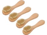 Set Di Spazzole Esfolianti Per Il Viso Da 4 Pezzi Set Di Spazzole Esfolianti Per Il Viso Con Manico In Legno E Capelli Morbidi