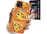 Custodia Per Oppo A15 / A15S - Custodia Per Pizza Dolce E Sorridente + Vetro