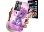 Custodia Per Oppo A79 5G - Elefante Carino Su Sfondo Rosa +Folia