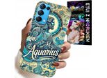 Custodia Per Oppo Reno5 4G 5G - Segno Zodiacale, Acquario, Astronomia Plecki