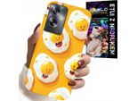 Custodia Per Oppo A79 5G - Custodia Per Uova Dolci Sorridenti + Foglio Di Alluminio