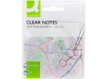 Q-Connect® KF10370 Sticky Note Pp - 76 X 76 Mm, Bianco Semi-Trasparente, 50 Fogli