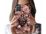 Custodia Per Oppo Reno 4 Lite - Modelli Femminili Custodia A Cuore Con Lucchetto + Vetro