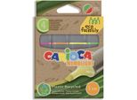 Carioca Memolight Evidenziatore 4 Pz Punta Smussata Verde, Arancione, Rosa, Giallo
