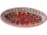Piatto Ovale Rosso Bakir - L 20 Cm
