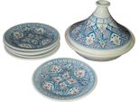 Set Tagine Piatti Marocchini Turchese - 6 Persone