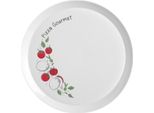 Assiette à Pizza En Opale Blanche Pomoporo - D 33 Cm
