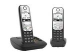 A690 A Duo, analoges Telefon schwarz, DECT, Anrufbeantworter