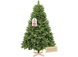 Veska Weihnachtsbaum KüNstlich 180Cm - Mit HolzstäNder, Nordmanntanne, KüNstlicher Tannenbaum, Naturgetreu, Dichte Zweige Ohne LED