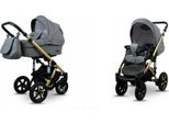 BabyLux® Sky Lark | 2in1 Kinderwagen Set | Grey Flex | Kombikinderwagen | Kinderwagenset | Buggy