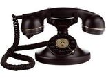 Brondi Vintage 10 Telefono Analogico Nero Retrò Per Anziani Con Cavi In Tessuto