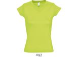Sols 11388 | Maglietta Donna Con Scollo A V Moon - Colore: Verde Mela - Taglia: S