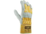 Texxor Guanto In Pelle Crosta Bovina Eifel Giallo/Blu 1103 Taglia 10