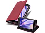 Cadorabo Custodia Per Sony Xperia Z5 Compact Custodia Protettiva In Rosso Custodia Per Cellulare Cover Chiusura Magnetica