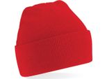 Beechfield B45B | Junior Original Cuffed Beanie Cappello Invernale - Colore: Classic Red - Taglia: Unica