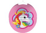 Lanterna Di Carta Unicorno Diametro 25 Cm