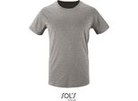 Sols 02076 | Maglietta A Maniche Corte Da Uomo Milo - Colore: Grigio Melange - Taglia: 3XL
