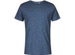 X.O By Promodoro 1400 | Maglietta Girocollo Da Uomo, Cotone Pettinato - Colore: Heather Navy - Taglia: L