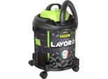Aspirapolvere Lavorwash Jocker 1400 S Bidone Per Solidi E Liquidi Nero Verde