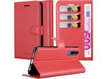 Cadorabo Custodia Per Huawei P30 Custodia Protettiva In Rosso Custodia Per Cellulare Cover Chiusura Magnetica