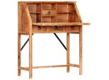 Syfax™ Scrivania 90X40X107Cm In Legno Massello Di Acacia