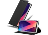 Cadorabo Custodia Per Cellulare Per Lg V30 Custodia Protettiva In Nero Cover Etui Book Case Booklet