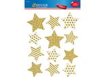 Avery Zweckform 52951 Avery Zweckform Zdesign Adesivo Per Finestre Natalizie Stelle Oro