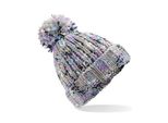 Beechfield B487 | Berretto Twister Pom Pom Da Donna - Colore: Lavender Twist - Taglia: Unica