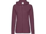 Fruit Of The Loom Lady Fit Pullover Mit Kapuze BC363 (Xl) (Burgunder)