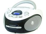 New Majestic AH2387R Lettore Cd Portatile MP3 Usb Cassette Nero E Bianco