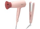 Set Philips 3000 Series BHP398/00 Per Styling Asciugacapelli E Piastra Thermo Protect 1600 W Rosa
