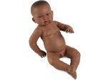 Llorens 45003 New Born Boy - Bambola Realistica Nera Con Corpo In Celluloide - 45 Cm