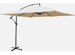 Ombrellone Quadrato Offset 3X3M, Beige