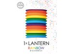 Lanterna Di Carta Globos Arcobaleno, 16 Cm
