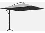 Ombrellone Quadrato Offset 3X3M, Grigio