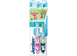 Jordan Spazzolino Step By Step Per Bambini 3-5 Anni, Morbido, 2 Pezzi