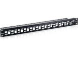 Equip 19" Patchpanel 24X Keystone Cat6A Ftp 1HE Schwarz"