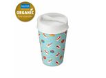 Koziol Thermobecher Iso To Go Swimming Pool, Isolierbecher, Kunststoff, Frosty Blue, 400 Ml, 8006696